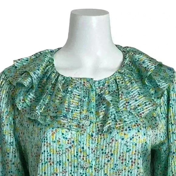 J.Crew Top in Field Day Ruffle Blouse - Picture 3 of 16